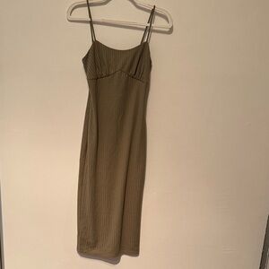 REVOLVE CAMILA COELHO Olive Green Midi Dress SIZS SMALL NEVER WORN
